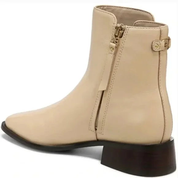 NWOB Sam Edelman Women's Thatcher Ankle Boot in Eggshell Size 7.5 - Picture 5 of 7